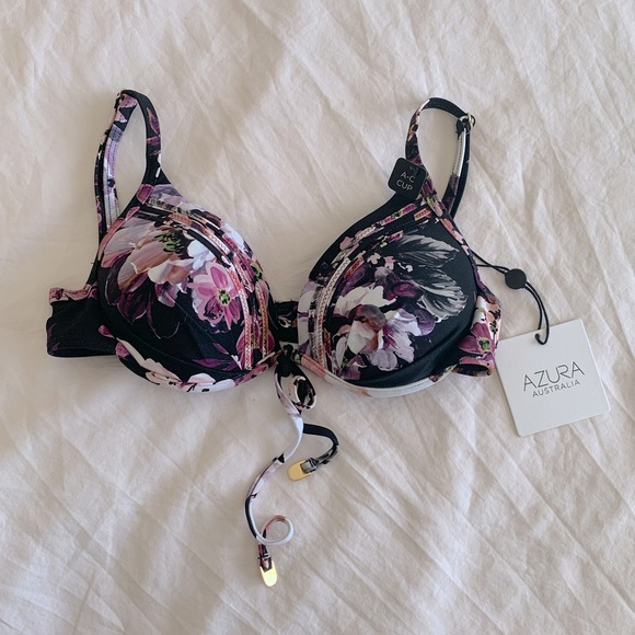 🆕NWT! AZURA Floral Bikini Top - Picture 1 of 4